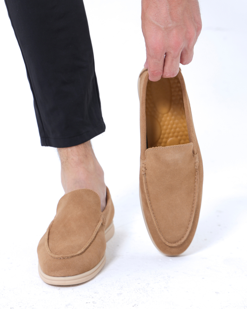 Eski Para Premium Süet Loafer Ayakkabılar