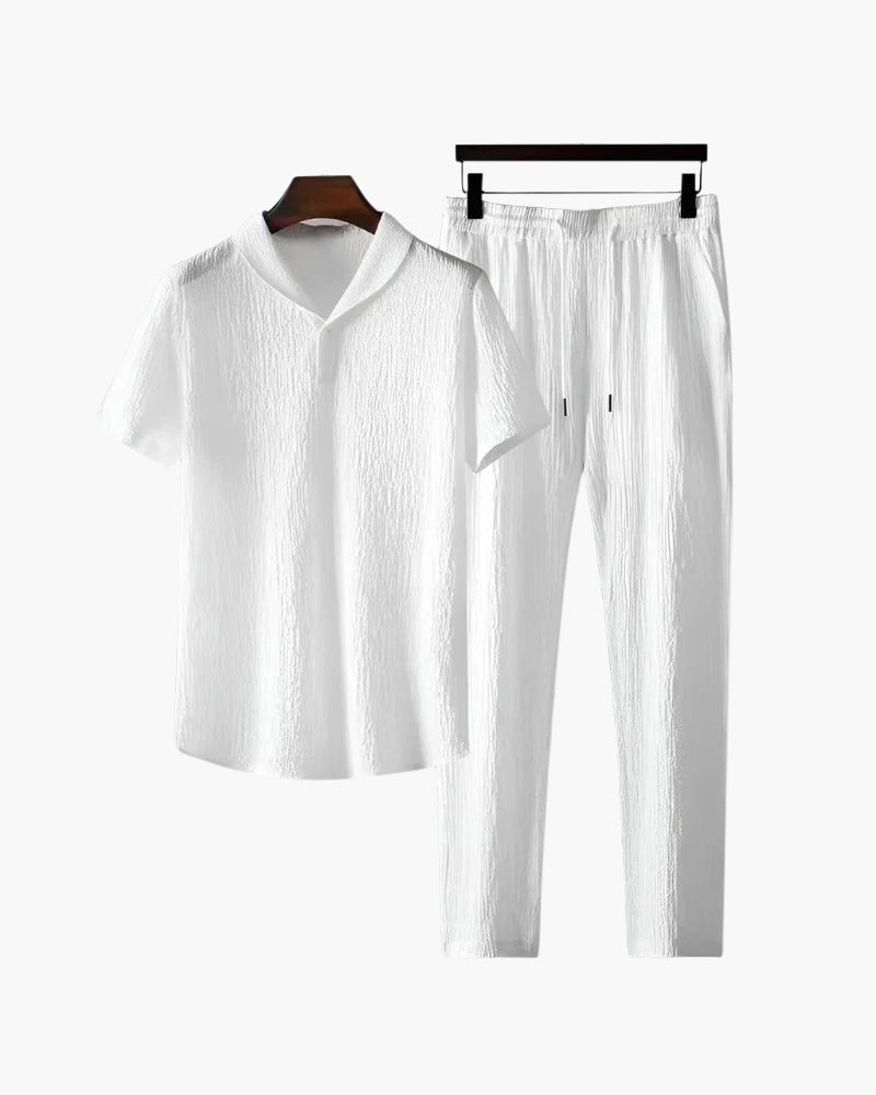 Pamuklu Polo ve Pantolon Takımı