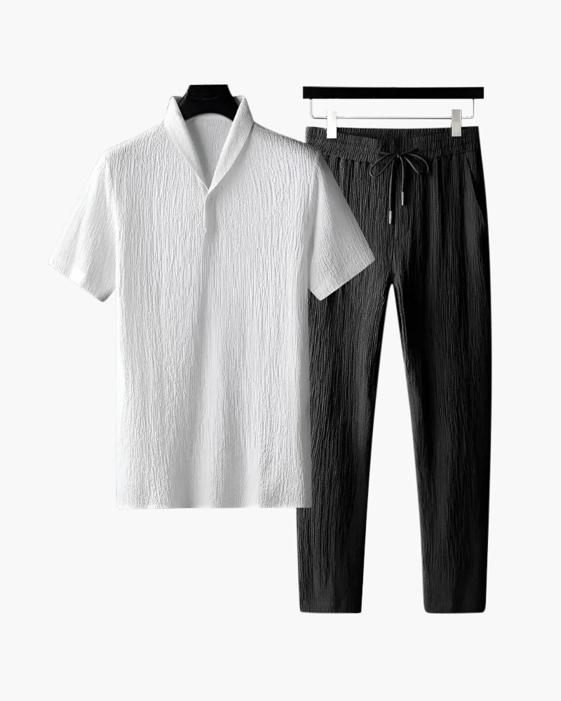Pamuklu Polo ve Pantolon Takımı