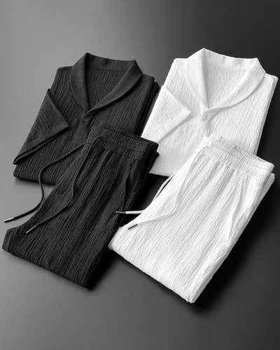 Pamuklu Polo ve Pantolon Takımı